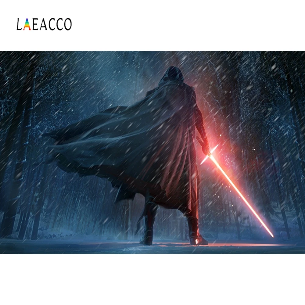 Laeacco Black Warrior Lightsaber Snow Drift Party Wall Decoration Photography Backgrounds Photographic Backdrop For Photo Studio
Laeacco Black Warrior Lightsaber Snow Drift Party Wall Decoration Photography Backgrounds Photographic Backdrop For Photo Studio