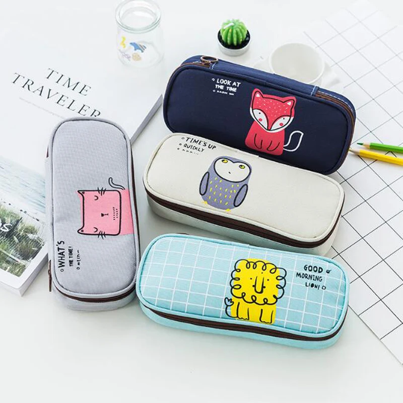 New Creative Animal Pattern Oxford Cloth Pencil Case Multi-Function Pen Box Flip Pencil Case Student Storage Stationery Bag
New Creative Animal Pattern Oxford Cloth Pencil Case Multi-Function Pen Box Flip Pencil Case Student Storage Stationery Bag