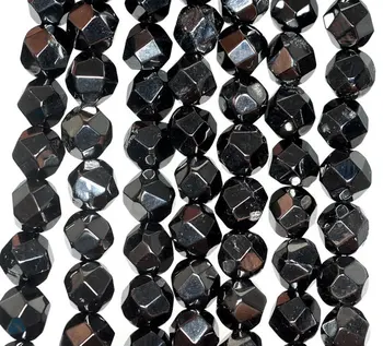 7mm Black Jet Gemstone Faceted Nugget Round Loose Beads 16 inch Full Strand (90186935-826)
7mm Black Jet Gemstone Faceted Nugget Round Loose Beads 16 inch Full Strand (90186935-826)