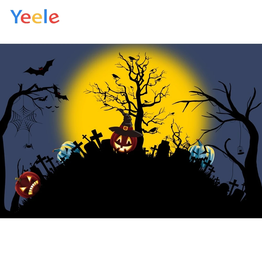 Yeele Halloween Backdrop Trees Moon Tomb Pumpkin Lamp Spider Web Photography Backgrounds Photographic Backdrops for Photo Studio
Yeele Halloween Backdrop Trees Moon Tomb Pumpkin Lamp Spider Web Photography Backgrounds Photographic Backdrops for Photo Studio