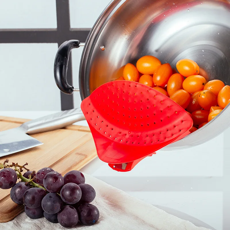 Kitchen Colanders Clip On Pot Strainer Drainer For Draining Excess Liquid Univers Draining Pasta Vegetable Fruit Washing Tools
Kitchen Colanders Clip On Pot Strainer Drainer For Draining Excess Liquid Univers Draining Pasta Vegetable Fruit Washing Tools