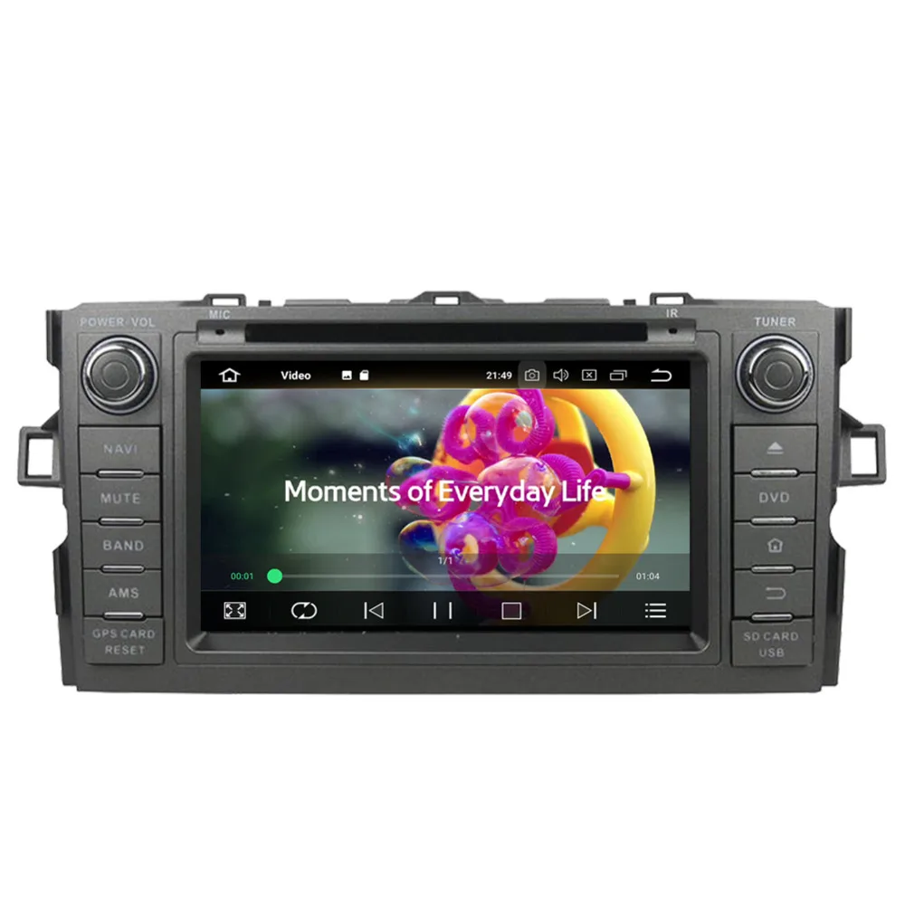 Головное устройство с GPS-навигацией для Toyota Auris/Toyota Corolla Hatchback/Corolla 8 0 Android 2012