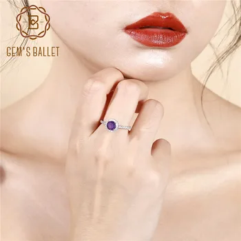 Gem's Ballet New 1.35Ct Natural Amethyst Purple Engagement Ring For Women 925 Sterling Silver Promise Romantic Ring Fine Jewelry
Gem's Ballet New 1.35Ct Natural Amethyst Purple Engagement Ring For Women 925 Sterling Silver Promise Romantic Ring Fine Jewelry