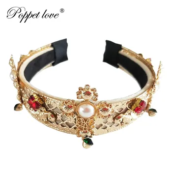Wholesale Rose Gold Cross Vintage Baroque Queen Hair Jewelry Pearl Crystal Tiara And Crown Headband For Women Bride Wedding
Wholesale Rose Gold Cross Vintage Baroque Queen Hair Jewelry Pearl Crystal Tiara And Crown Headband For Women Bride Wedding