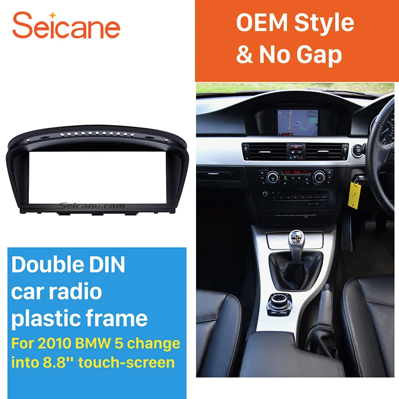 Seicane Dash refitting Frame Kit 8.8 inch Touch Screen Car GPS Radio Fascia for 2010 BMW 5 DVD Player Panel Trim Installation
Seicane Dash refitting Frame Kit 8.8 inch Touch Screen Car GPS Radio Fascia for 2010 BMW 5 DVD Player Panel Trim Installation