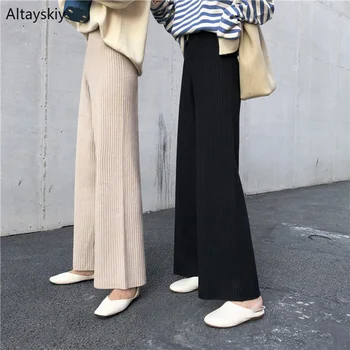 Pants Women Solid Long Trousers Wide Leg Elastic Waist 2020 New Womens High Korean Style All-match Simple Elegant Loose Leisure
Pants Women Solid Long Trousers Wide Leg Elastic Waist 2020 New Womens High Korean Style All-match Simple Elegant Loose Leisure