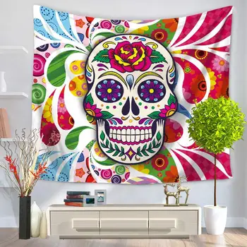 RUBIHOME Hanging Wall Tapestry 3D Design Skull Flower Home Decor Yoga Mexican Style Throw Rug Blanket Camping Tent Travel Pad
RUBIHOME Hanging Wall Tapestry 3D Design Skull Flower Home Decor Yoga Mexican Style Throw Rug Blanket Camping Tent Travel Pad