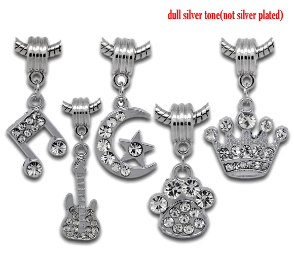 DoreenBeads Mixed Dull Silver Color color Rhinestone Charm Slide Pendantss. Fit European Charm 30x15mm-34x20mm,10 PCs
DoreenBeads Mixed Dull Silver Color color Rhinestone Charm Slide Pendantss. Fit European Charm 30x15mm-34x20mm,10 PCs