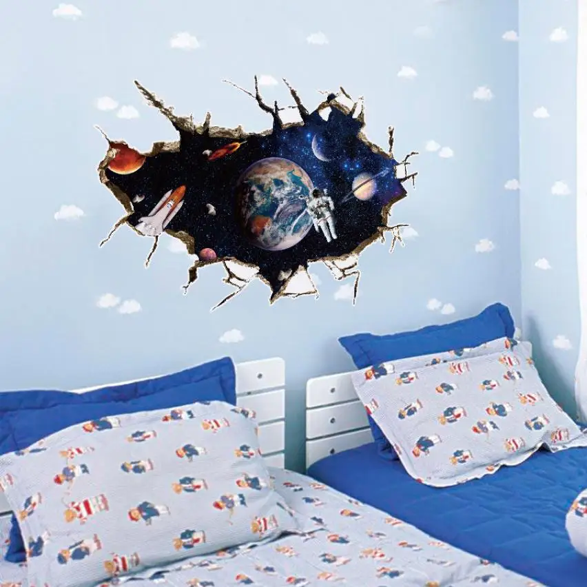 Home Decor 3D Outer Space Planet Wall Stickers for Kids Galaxy Astronaut Removable Decoration wall sticker Home Deco mirror AU6
Home Decor 3D Outer Space Planet Wall Stickers for Kids Galaxy Astronaut Removable Decoration wall sticker Home Deco mirror AU6