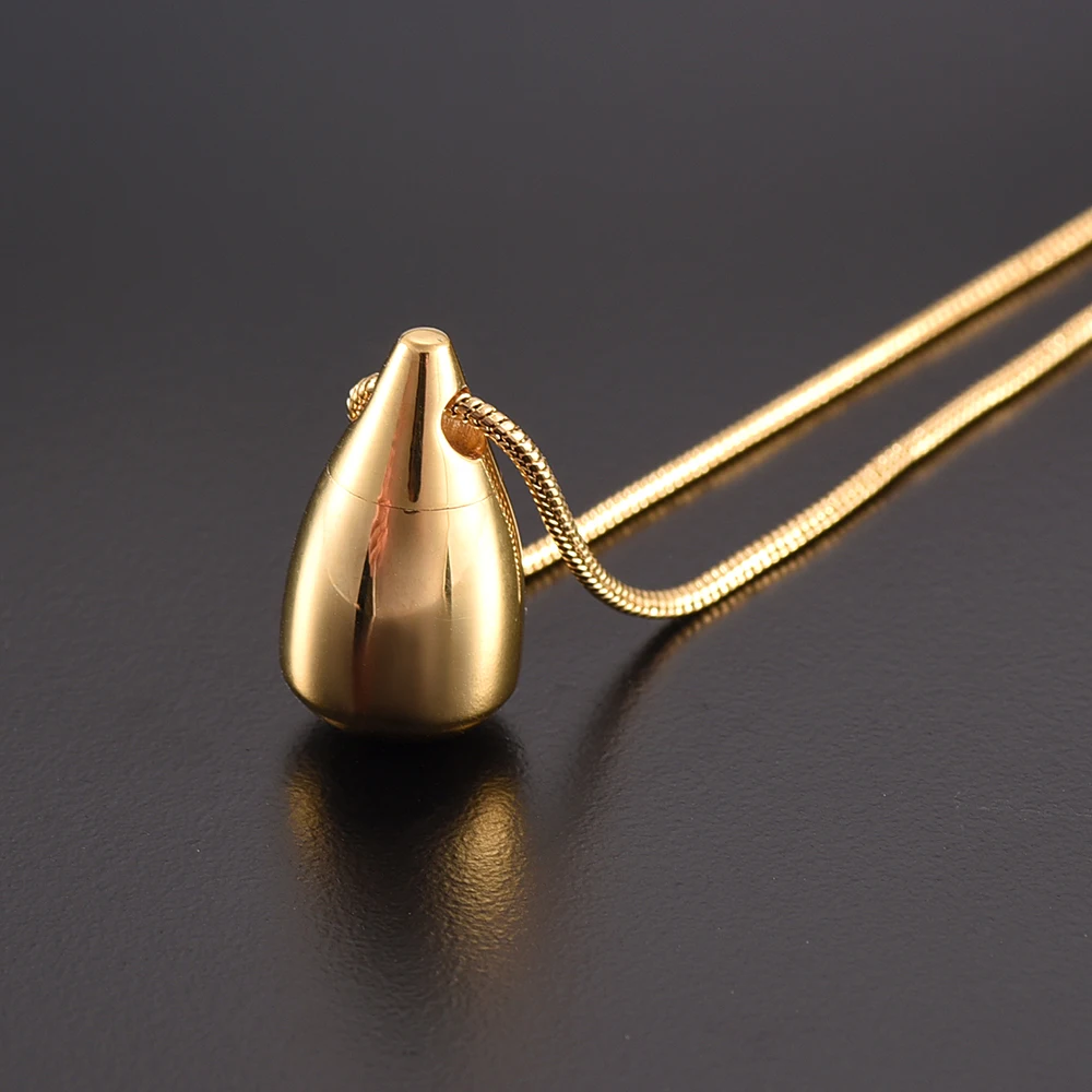 LKJ9924 Teardrop Cremation Jewelry Silver/Rose Gold/Gold/Black Cremation Ash Holder Keepsake Urn Necklace for Human or Pet
LKJ9924 Teardrop Cremation Jewelry Silver/Rose Gold/Gold/Black Cremation Ash Holder Keepsake Urn Necklace for Human or Pet