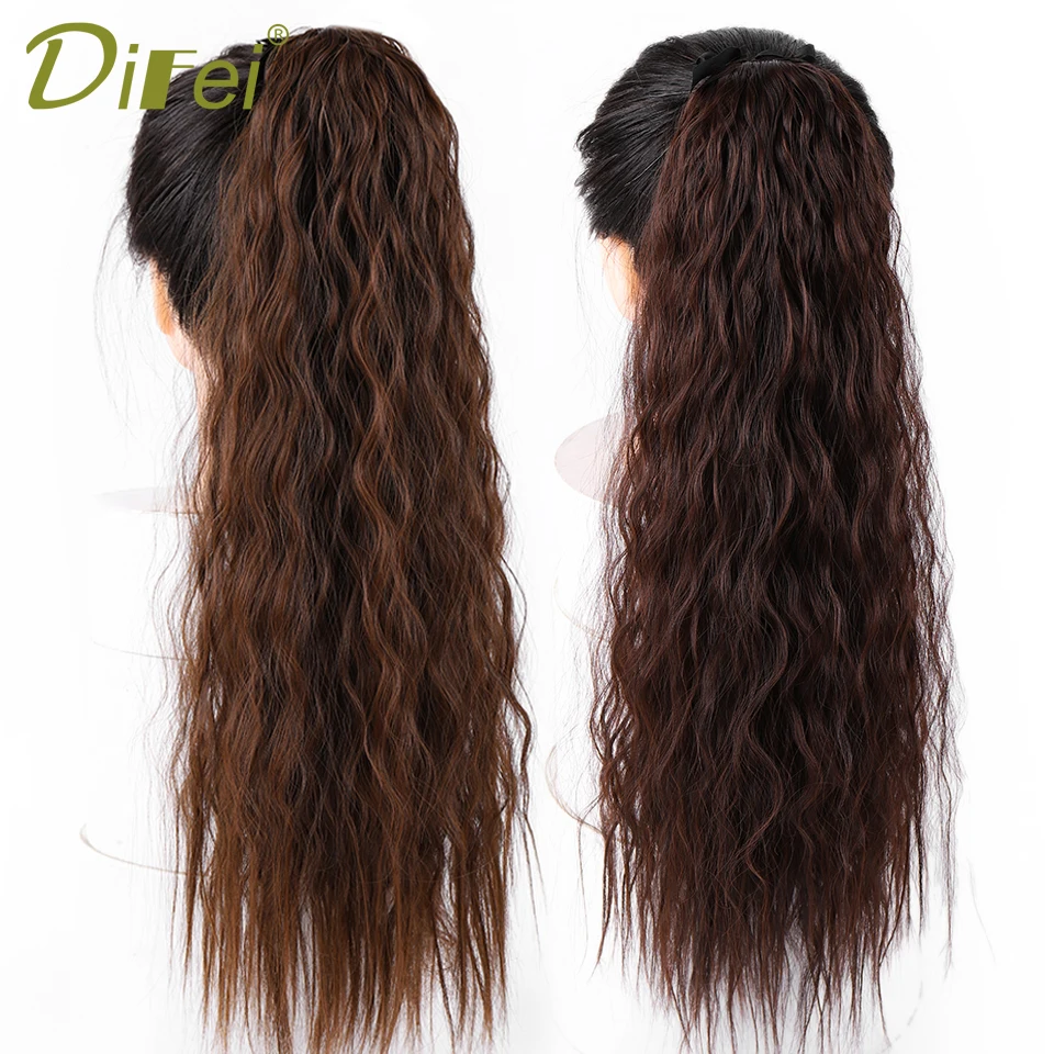 DIFEI Long Corn Curly Ponytail for Women Heat Resistant Synthetic Black Brown High Temperature Fiber Drawstring Hairpieces
DIFEI Long Corn Curly Ponytail for Women Heat Resistant Synthetic Black Brown High Temperature Fiber Drawstring Hairpieces