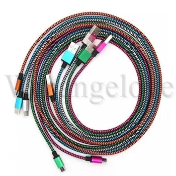 2m 6Ft 3M 10FT Aluminium Micro V8 5pin braided nylon fabric usb data charging cable accessory bundles for samsung s6 s7 for htc
2m 6Ft 3M 10FT Aluminium Micro V8 5pin braided nylon fabric usb data charging cable accessory bundles for samsung s6 s7 for htc