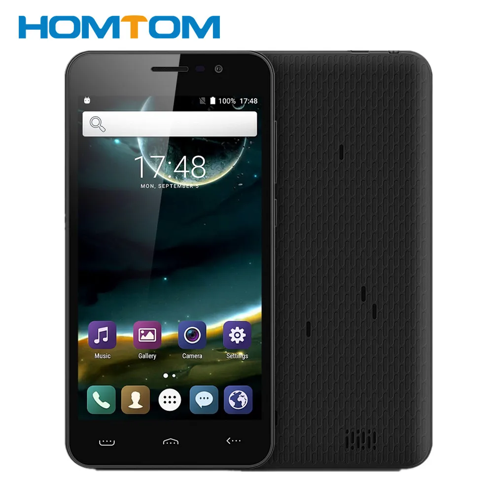 

Homtom HT16 5.0 Inch 3G Smartphone Android 6.0 MTK6580 Quad Core 1.3GHz 1GB RAM 8GB ROM Mobile Phones GPS A-GPS Bluetooth 4.0