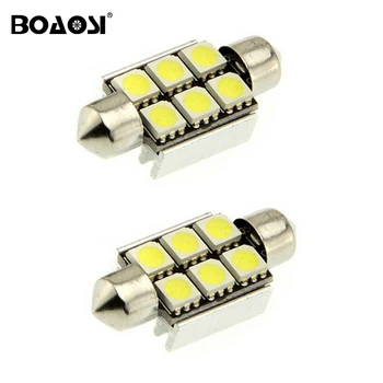 BOAOSI 6x Canbus LED Light Bulb C5W C10W 36mm 39mm 41mm 5050SMD Auto Led Lamp Car Interior Dome Map License Plate Light
BOAOSI 6x Canbus LED Light Bulb C5W C10W 36mm 39mm 41mm 5050SMD Auto Led Lamp Car Interior Dome Map License Plate Light
