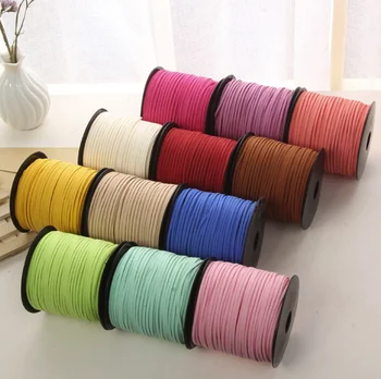 3mm 5 Yards Macrame Braided Suede Cord Leather Lace DIY Handmade Beading Bracelet Jewelry Making Flat Thread String Rope
3mm 5 Yards Macrame Braided Suede Cord Leather Lace DIY Handmade Beading Bracelet Jewelry Making Flat Thread String Rope