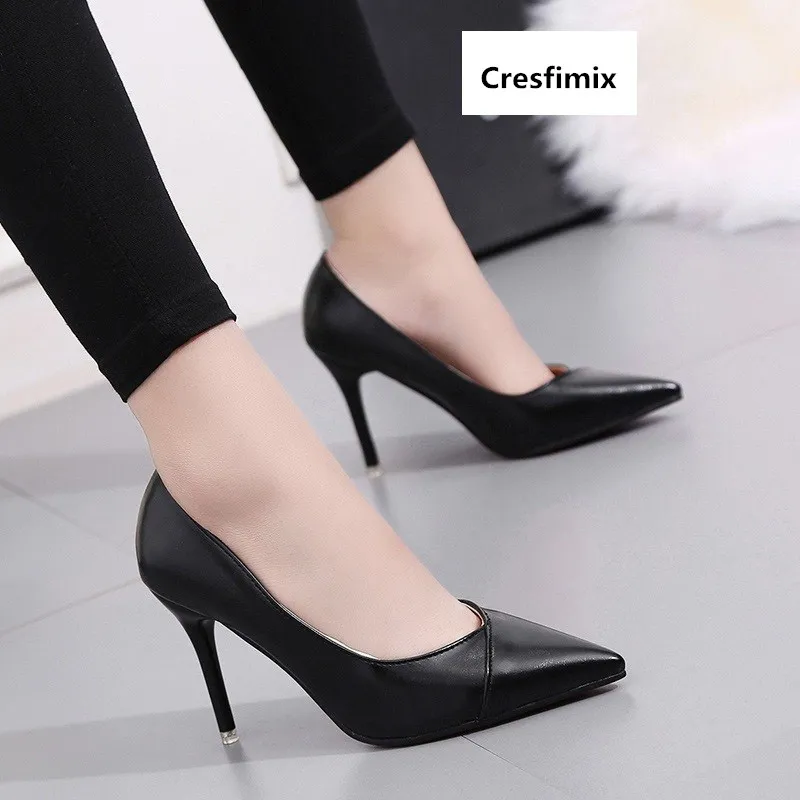 Mulheres Saltos Altos Lady Casual High Quality Spring & Summer Office High Heel Shoes Women Leisure Comfy Pu Leather Shoes E2791
Mulheres Saltos Altos Lady Casual High Quality Spring & Summer Office High Heel Shoes Women Leisure Comfy Pu Leather Shoes E2791