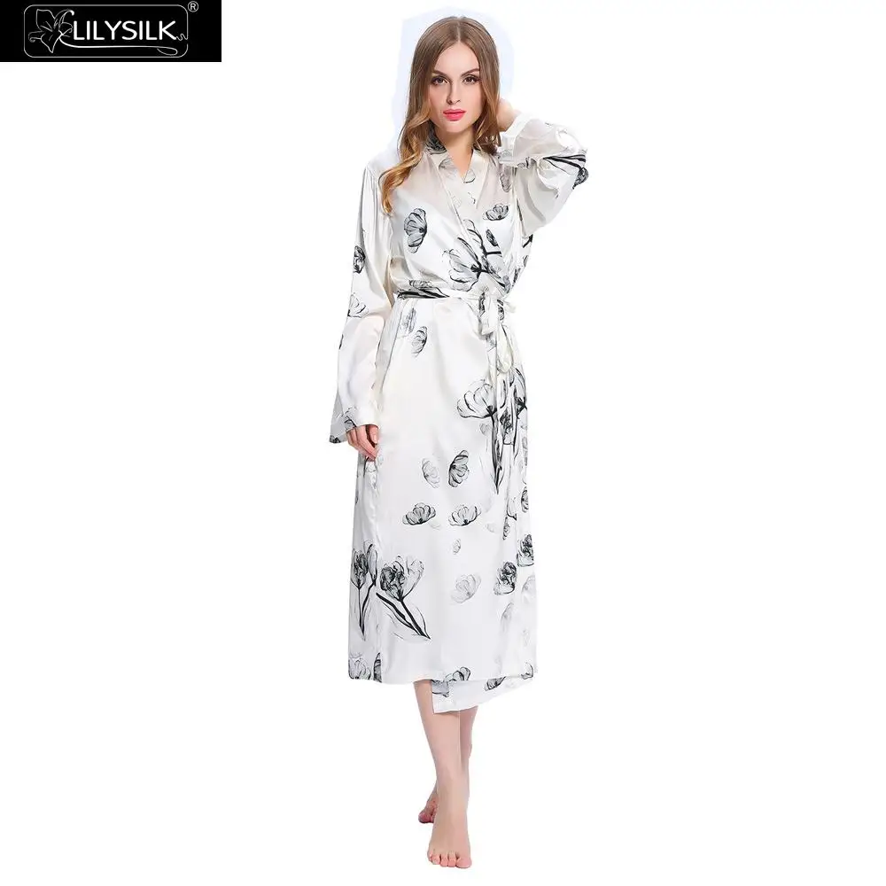 Lilysilk Robe Female Real 100 Silk Bathrobe White Long Lotus Pattern Dressing Gowns Women Soft Soomth Luxury Clearance Sale
Lilysilk Robe Female Real 100 Silk Bathrobe White Long Lotus Pattern Dressing Gowns Women Soft Soomth Luxury Clearance Sale