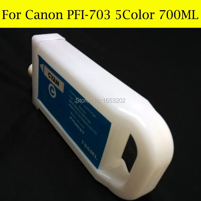5 Color/Lot PFI705 Rechargable Ink Cartridge For Canon iPF810 iPF815 iPF820 iPF825 810 815 Printer Without Chip
5 Color/Lot PFI705 Rechargable Ink Cartridge For Canon iPF810 iPF815 iPF820 iPF825 810 815 Printer Without Chip