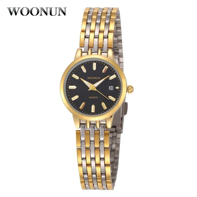 Woonun Luxury Gold Full Steel Watch Women Waterproof Calendar Watch Fashion OL Lady Commercial Watch Relogio Feminino
Woonun Luxury Gold Full Steel Watch Women Waterproof Calendar Watch Fashion OL Lady Commercial Watch Relogio Feminino