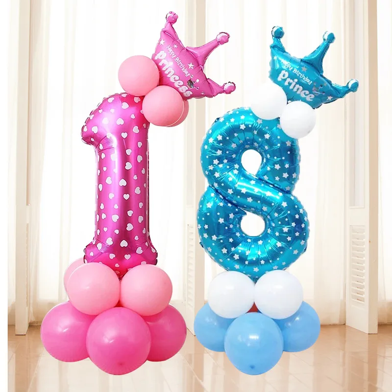 1pcs/lot 32 Inch Blue/Pink Number Balloons Digit Balloon 0~9 Kids One First Year Old Boy Girl Birthday Party Decoration
1pcs/lot 32 Inch Blue/Pink Number Balloons Digit Balloon 0~9 Kids One First Year Old Boy Girl Birthday Party Decoration