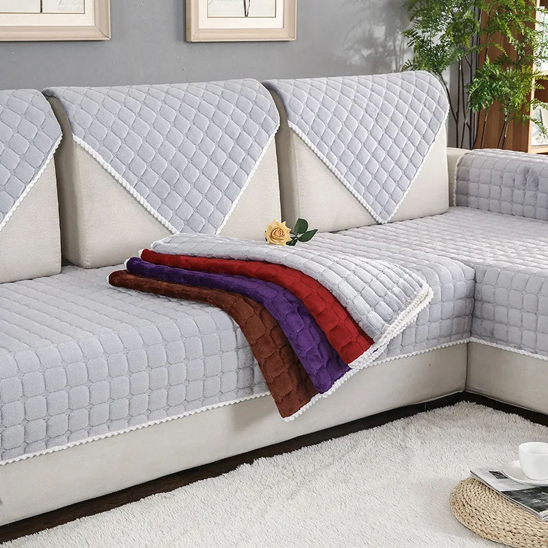 Modern plush thick corner sofa cover winter anti-slip couch covers for living room solid sectional slipcovers sofa protector
Modern plush thick corner sofa cover winter anti-slip couch covers for living room solid sectional slipcovers sofa protector
