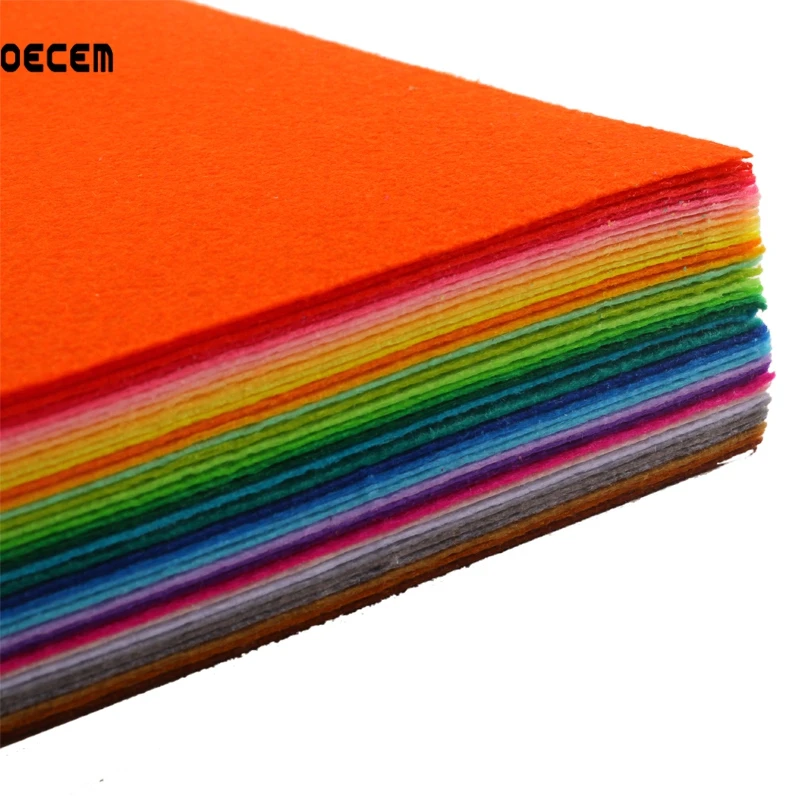 30X30CM 40 Colors Mixed Polyester Felt Fabric Bundle Sewing Nonwoven Felt 1 MM Thickness For DIY Handmade Sewing Crafts Kids Toy
30X30CM 40 Colors Mixed Polyester Felt Fabric Bundle Sewing Nonwoven Felt 1 MM Thickness For DIY Handmade Sewing Crafts Kids Toy
