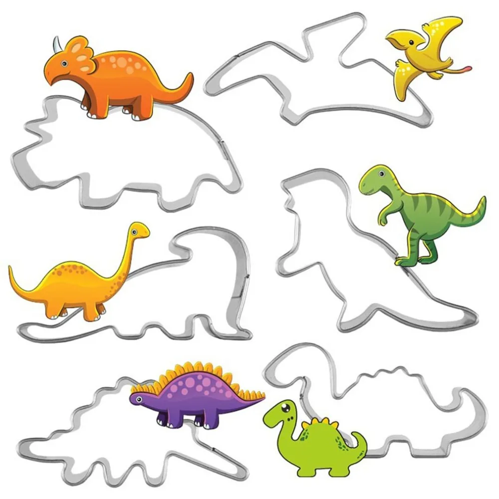 6pcs Birthday Baking Cookies Cutter Mold Dinosaur Jungle Safari Party Cake Decoration Fondant Cupcake Biscuit Cut Mould 
6pcs Birthday Baking Cookies Cutter Mold Dinosaur Jungle Safari Party Cake Decoration Fondant Cupcake Biscuit Cut Mould