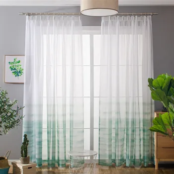 Fashion voile gradient Green Yellow screen windows curtains tulle for living room bedroom home decoration kitchen grey
Fashion voile gradient Green Yellow screen windows curtains tulle for living room bedroom home decoration kitchen grey