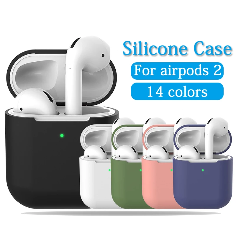 Silicone Case For Apple Airpods 2 Cover Shell Protective Earphone charging Cases For Air pods Two protection funda For Airpods2
Silicone Case For Apple Airpods 2 Cover Shell Protective Earphone charging Cases For Air pods Two protection funda For Airpods2