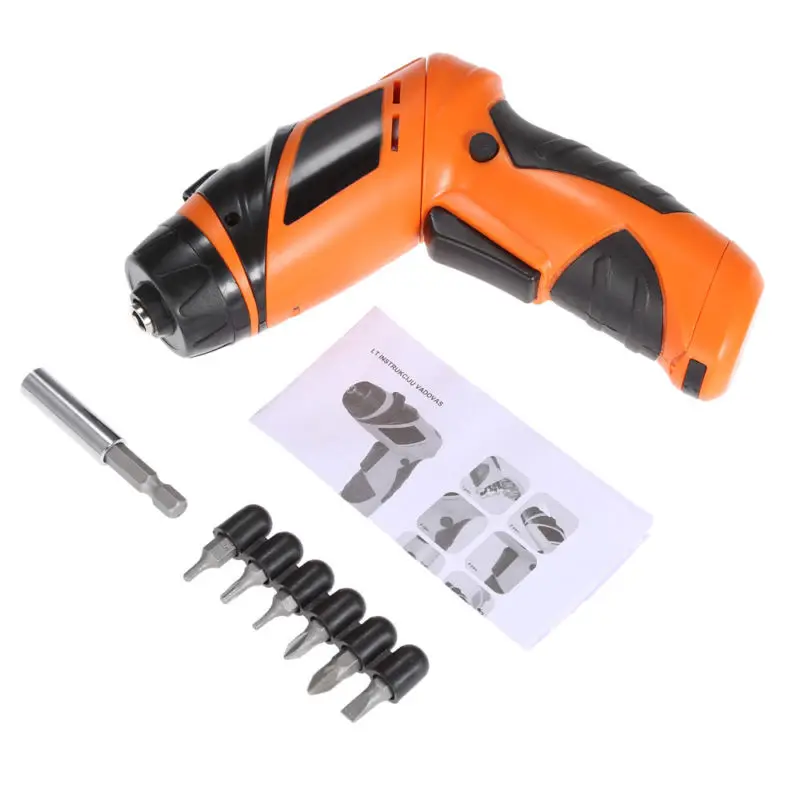 8 in 1 6V Cordless Electric Screwdriver Set Repair Tool Kit with LED Light Multi-function Cordless Power Tools
8 in 1 6V Cordless Electric Screwdriver Set Repair Tool Kit with LED Light Multi-function Cordless Power Tools