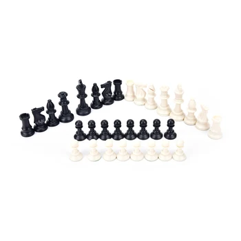 32Pcs/Set Medieval Chess Pieces/Plastic Complete Chess With Friend Play Chess for Relax 65MM Height
32Pcs/Set Medieval Chess Pieces/Plastic Complete Chess With Friend Play Chess for Relax 65MM Height