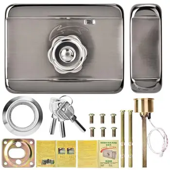Silver Security Smart Intelligent Single Head Lock With Key 12V Electronic Door Lock Access Control System
Silver Security Smart Intelligent Single Head Lock With Key 12V Electronic Door Lock Access Control System