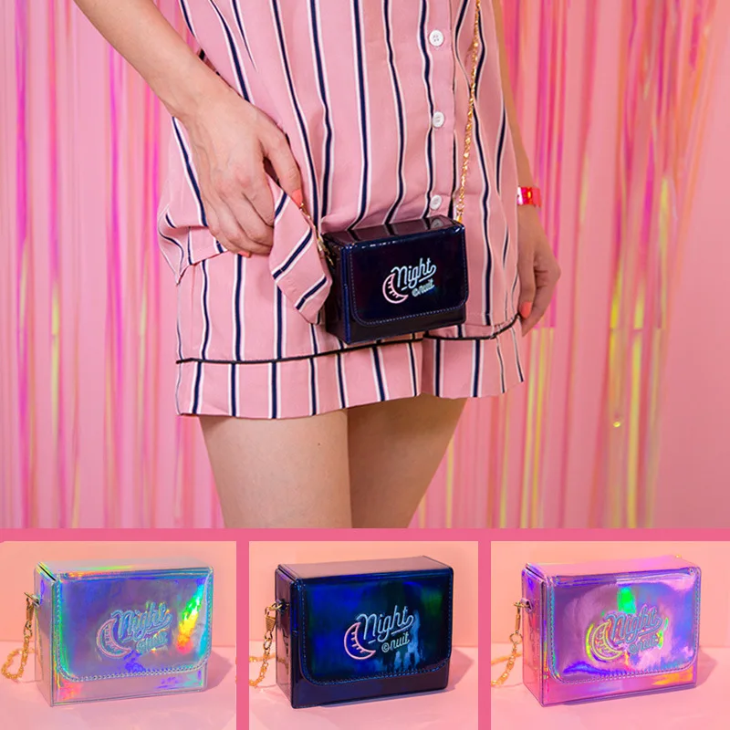 Milkjoy Hypnotic Embroidery Square Chain Teenage Harajuku ins Wind Laser Crossbody Bag
Milkjoy Hypnotic Embroidery Square Chain Teenage Harajuku ins Wind Laser Crossbody Bag