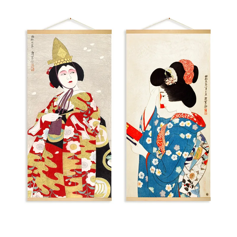 Ukiyoe Hanging Scroll Figure Painting Canvas Posters Prints Wall Art Wall Pictures For Living Room Decoration Home Japan Style
Ukiyoe Hanging Scroll Figure Painting Canvas Posters Prints Wall Art Wall Pictures For Living Room Decoration Home Japan Style
