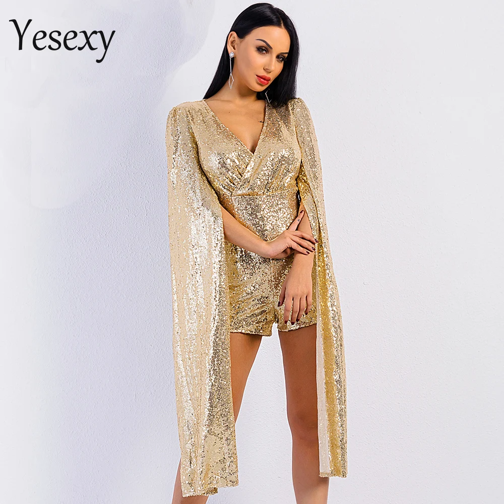 Free Shipping Yesexy 2015 Sexy deep v Angel wings gold color sequin JUMPSUITS VR5121-2
Free Shipping Yesexy 2015 Sexy deep v Angel wings gold color sequin JUMPSUITS VR5121-2