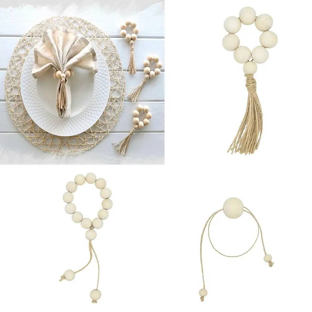 4Pcs Wooden Bead Napkin Rings Holder Weddings Party Home Table Dinner Decoration New
4Pcs Wooden Bead Napkin Rings Holder Weddings Party Home Table Dinner Decoration New