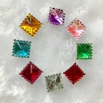 12mm Crystal Acrylic Rhinestones Flatback Square Gems Strass Stone For Clothes Dress Craft 80pcs -A54
12mm Crystal Acrylic Rhinestones Flatback Square Gems Strass Stone For Clothes Dress Craft 80pcs -A54