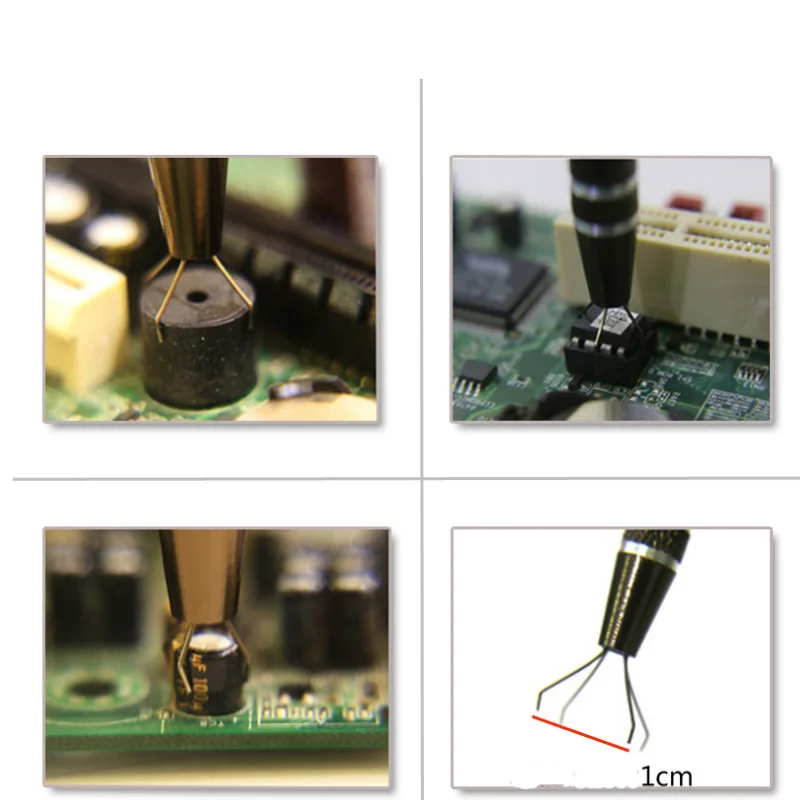 Claw Precision Parts Grabber IC Chip Components Catcher Clamping Clip Pick Up Hand Tool phone PCB repair tool For PCBA Repair |