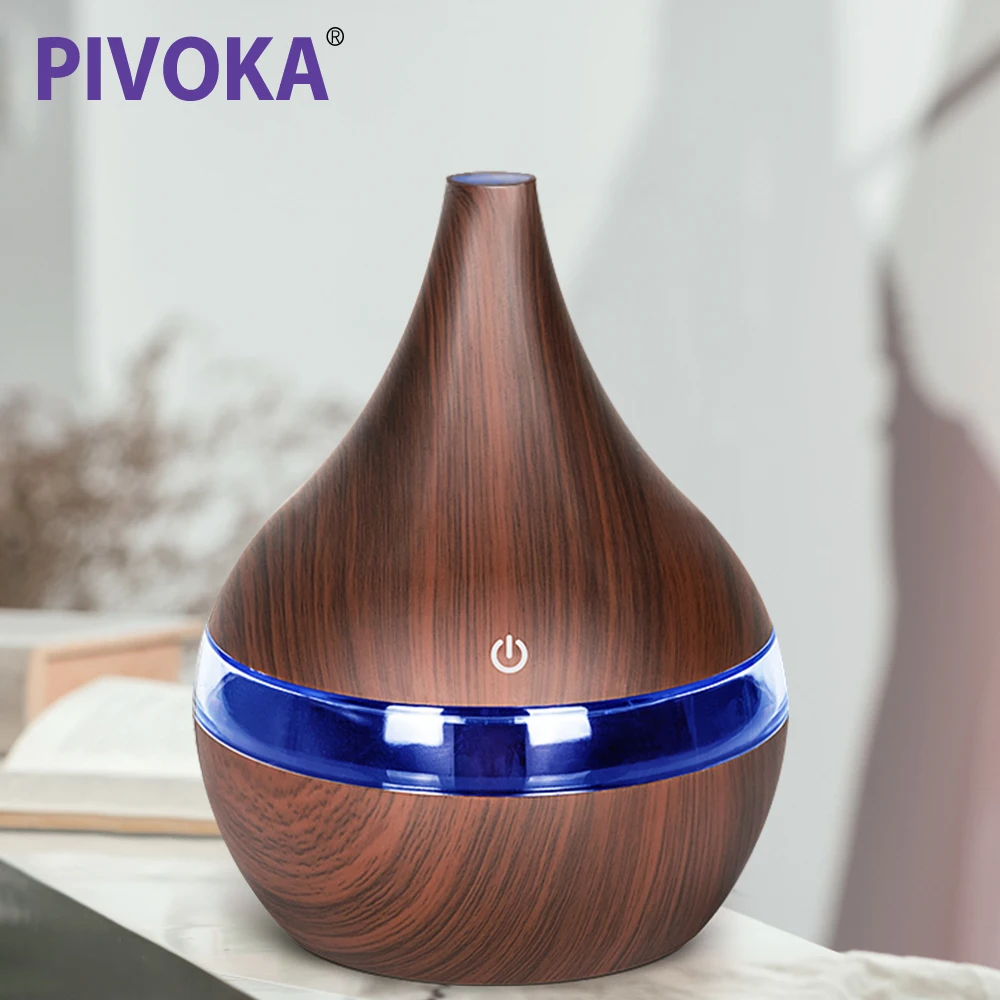 PIVOKA 300 ml Electric Air Humidifier wood Grain Aroma Diffuser Aroma Treatment Eessential Oil Diffuser 7 Color LED Night Light
PIVOKA 300 ml Electric Air Humidifier wood Grain Aroma Diffuser Aroma Treatment Eessential Oil Diffuser 7 Color LED Night Light