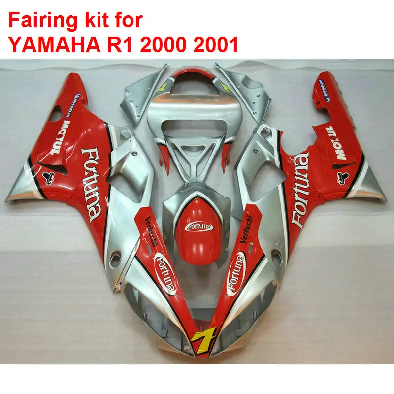 MOTOMARTS Fit for YAMAHA fairings YZF R1 00 01 silver red bodywork parts fairing kit YZFR1 2000 2001 BA06
MOTOMARTS Fit for YAMAHA fairings YZF R1 00 01 silver red bodywork parts fairing kit YZFR1 2000 2001 BA06