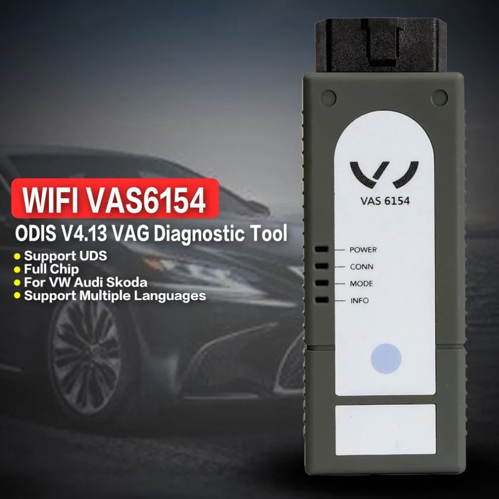Newest VAS6154 ODIS V4.13 UDS WIFI Full Chip Car OBDII Diagnostic Scanner Tool for VW Audi Skoda Support UDS Protocol
Newest VAS6154 ODIS V4.13 UDS WIFI Full Chip Car OBDII Diagnostic Scanner Tool for VW Audi Skoda Support UDS Protocol