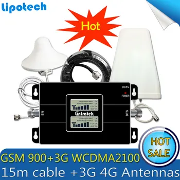 Lintratek Set 3G W-CDMA 2100MHz 2G GSM 900Mhz Dual Band Mobile Cell Phone Signal Booster GSM 900 2100 UMTS Cellular Repeater
Lintratek Set 3G W-CDMA 2100MHz 2G GSM 900Mhz Dual Band Mobile Cell Phone Signal Booster GSM 900 2100 UMTS Cellular Repeater