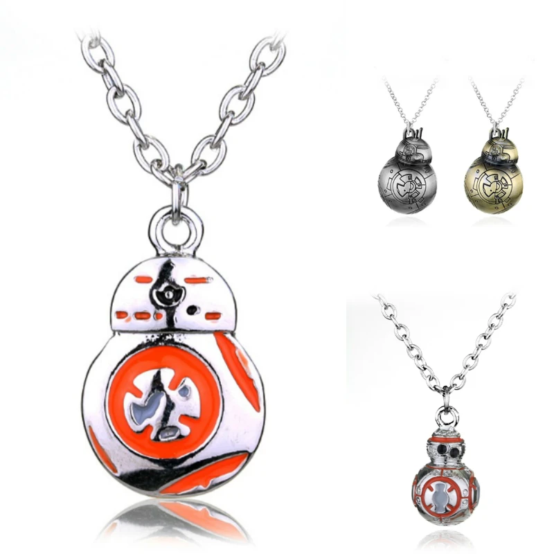 Star Wars the Force Awakens 3D BB-8 BB8 Robot Necklace Star Wars BB8 Necklace Robot Shape Mini Pendant
Star Wars the Force Awakens 3D BB-8 BB8 Robot Necklace Star Wars BB8 Necklace Robot Shape Mini Pendant