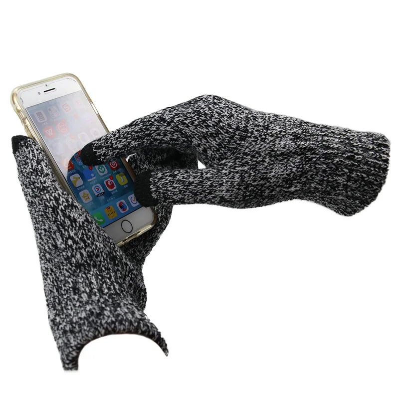 Gloves For Men Women Winter Warm Fashion Solid Thicken Black Touch Screen Knitted Gloves
Gloves For Men Women Winter Warm Fashion Solid Thicken Black Touch Screen Knitted Gloves