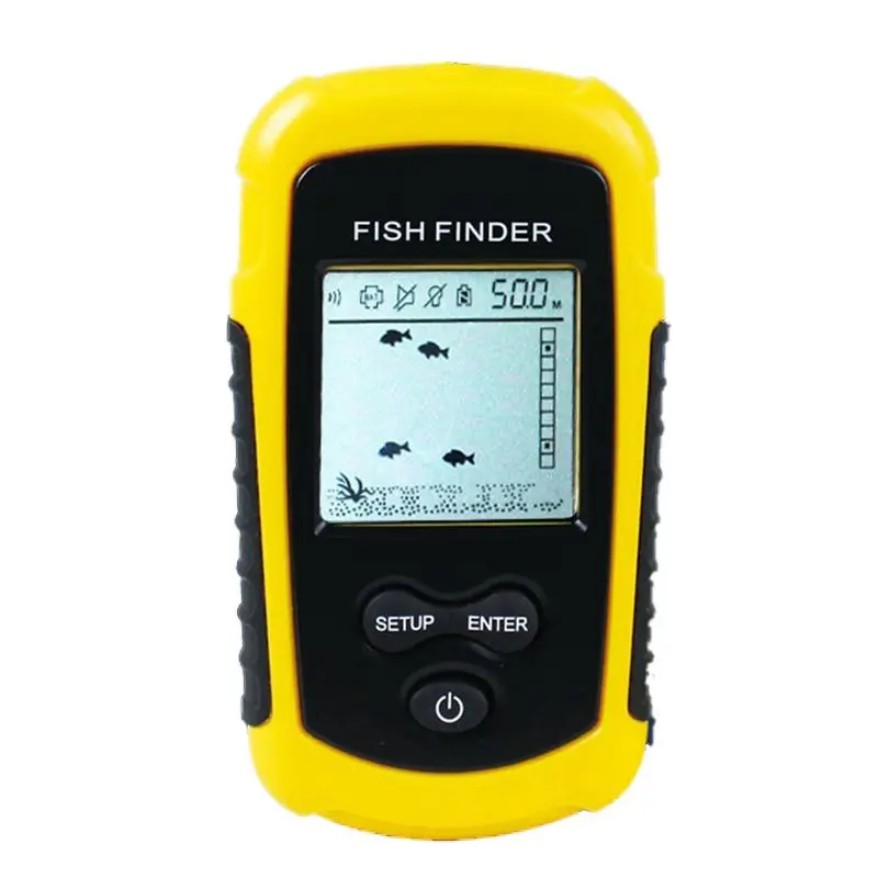 FF1108-1 Portable Sonar Alarm Fish Finder Echo Sounder 0.7-100M Transducer Sensor Depth Finder #B3 Yellow
FF1108-1 Portable Sonar Alarm Fish Finder Echo Sounder 0.7-100M Transducer Sensor Depth Finder #B3 Yellow