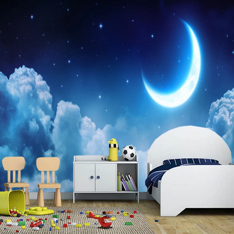 Modern large children's mural, starry moon, natural landscape photo painting for living room sofa children's room wallpaper
Modern large children's mural, starry moon, natural landscape photo painting for living room sofa children's room wallpaper