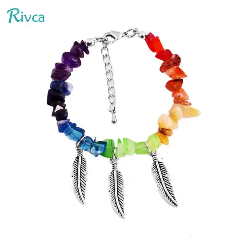 Rivca 7 Chakras Bracelet Men Black Lava Healing Balance Beads Reiki Buddha Prayer Natural Stone Yoga Bracelet For Women P01825
Rivca 7 Chakras Bracelet Men Black Lava Healing Balance Beads Reiki Buddha Prayer Natural Stone Yoga Bracelet For Women P01825