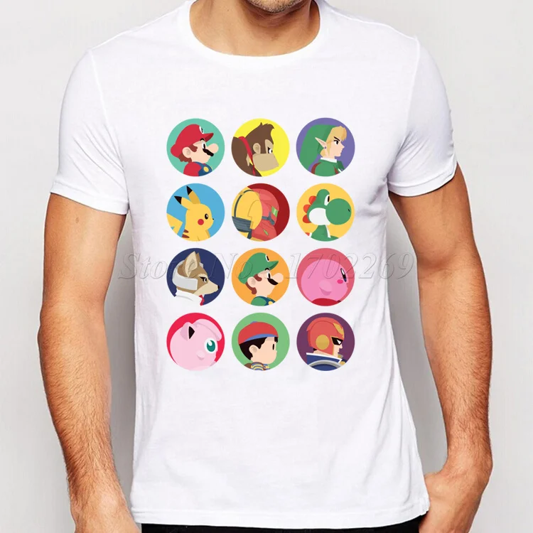 New Fashion Cartoon Character Printed Men T-shirt Super Mario Male Colorful Basic Tops Popular Boy Funny Tee
New Fashion Cartoon Character Printed Men T-shirt Super Mario Male Colorful Basic Tops Popular Boy Funny Tee