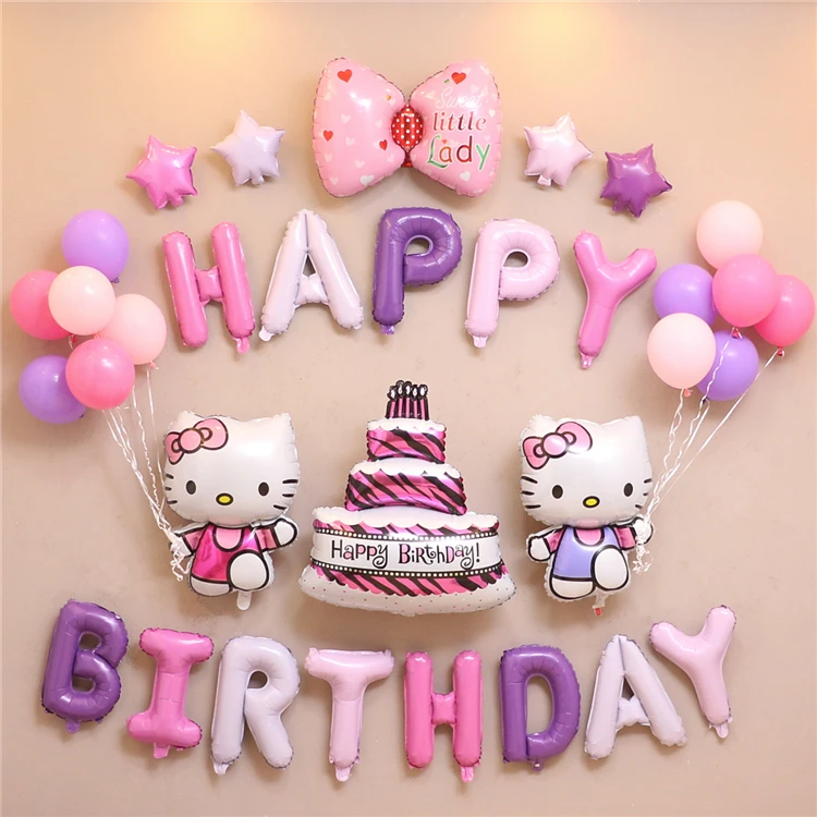 1set Happy Birthday Letter Kitty Sofia Princess foil balloons Baby Shower Girls Birthday 2.3g Latex balons Globos Party Supplies
1set Happy Birthday Letter Kitty Sofia Princess foil balloons Baby Shower Girls Birthday 2.3g Latex balons Globos Party Supplies