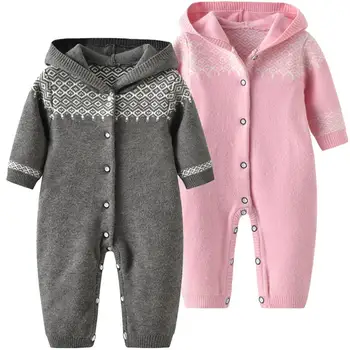 Baby Girl Grey Pink Hooded Bodysuit Comfortable Baby Boy Rhombus Outfit Jumpsuit Infant Buttons Sweater Knitted Cotton Clothes
Baby Girl Grey Pink Hooded Bodysuit Comfortable Baby Boy Rhombus Outfit Jumpsuit Infant Buttons Sweater Knitted Cotton Clothes